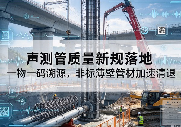 洮北声测管质量新规落地，一物一码溯源，非标薄壁管材加速清退